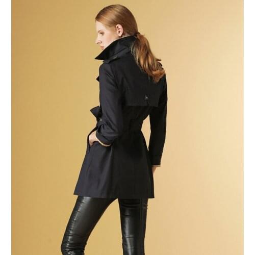 Trench Coat For Women 2020 Spring Fashion Double Breasted Overcoat Streetwear Female Long Sleeve Windbreaker manteau femme L2628