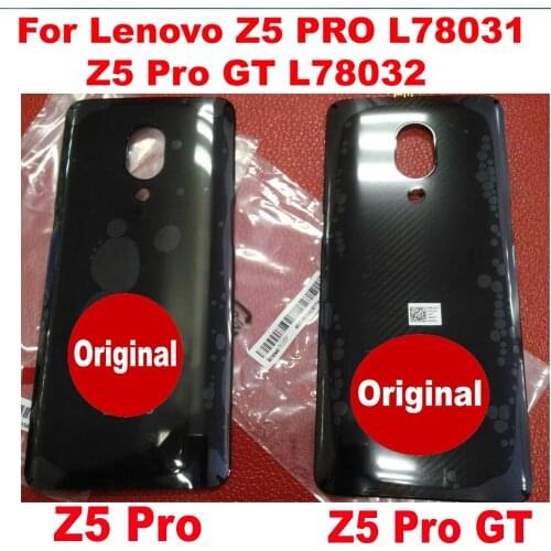100% Original New Best Glass Back Battery Cover Housing Door Rear Case with Adhesive tape For Lenovo Z5PRO L78031 Z5 Pro GT