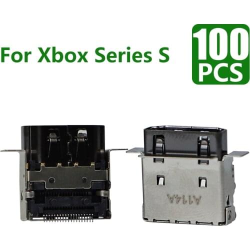 100 Pieces HD Interface For Xbox Series S X HDMI-compatiable Socket Port For Microsoft Xbox Series S X Connector