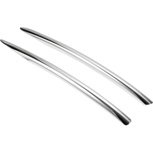 2 Pcs Car Front Fog Light Covers Trim Strip for VW Golf 7 Mk7 2013-2017 Car Fog Lamp Anti-collision Strip Sticker Chrome Decor