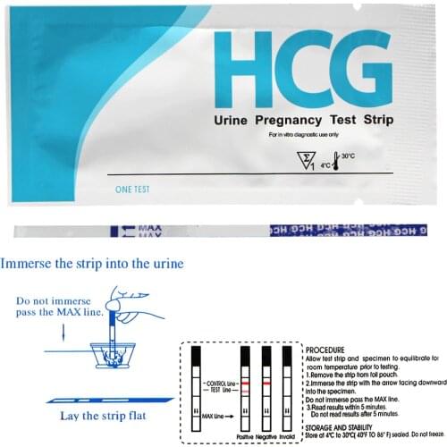 20Pcs Women HCG Pregnant Strips Pregnancy Test Predictor Urine Tester Products ​Over 99% Accuracy 5Minute For Result Quick Tools