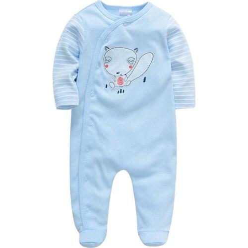 2019 Spring Baby Clothing Newborn Boy&Girl Rompers Clothes 100% Cotton Full Sleeve Infant Product 0-12M Cartoon Baby Jumpsuit