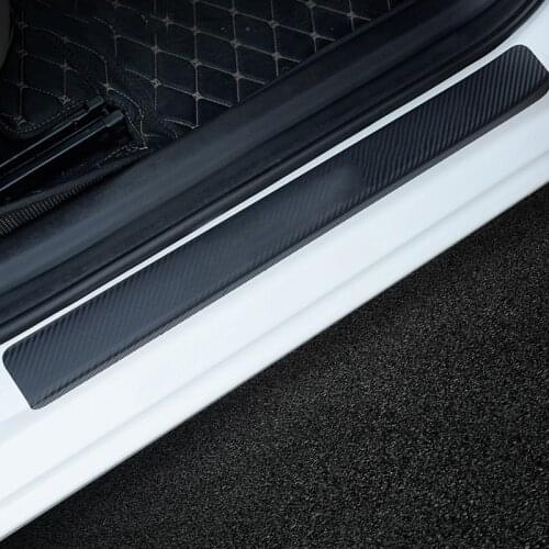 For BMW F40 F30 Accessories Carbon Fiber Sticker Door Sill Welcome Pedal Cover Film Decoration Strip Interior Protection