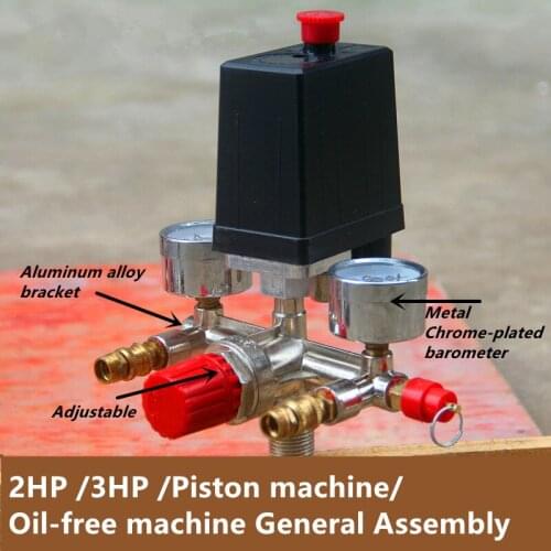 Bama Heavy Duty Air Compressor Pump Pressure Control Switch 230V AC Regulator 1 Port Valve 125 PSI