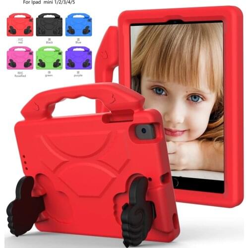 IPad Mini 1 2 3 Case Kids cover for ipad mini 5 2019 shock proof EVA foam Hand-held Stand Cover for Ipad Mini mini5 mini4 mini3