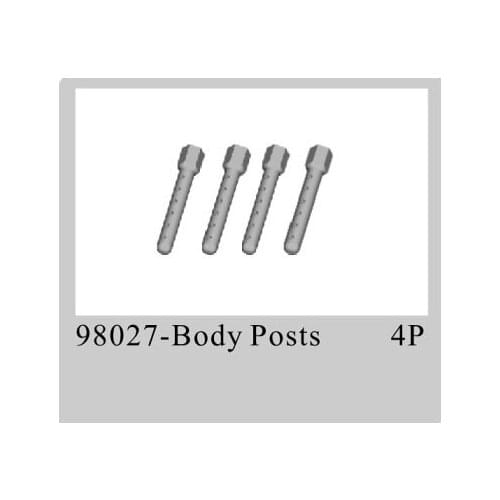 HSP RACING SPARE PARTS ACCESSORIES 4PCS BODY POSTS 98027 FOR 1/8 SCALE ELECTRIC POWERED CRAWER RC CAR 94880T2