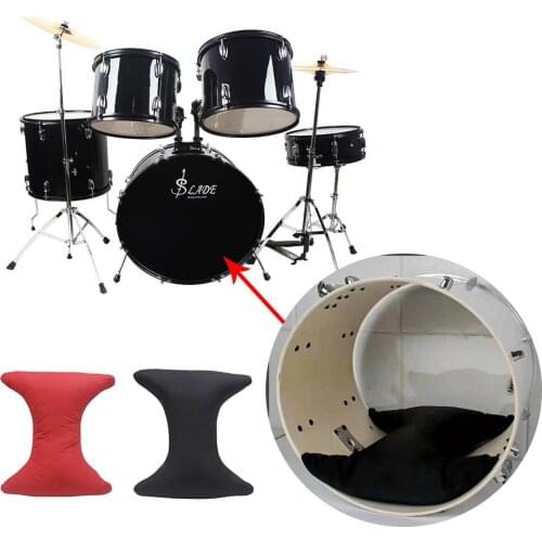 Jazz Drum Pillow Mute Pad Bass Drum Magic Sticker Damper Muffling Tool Double-sided Glue Percussion Instrument Accessories