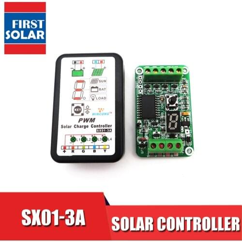 3A 6V 12V Solar Panel Charger Controllers Regulator LI-ION NI-MH LiFePO4 Battery charge Park Street Garden