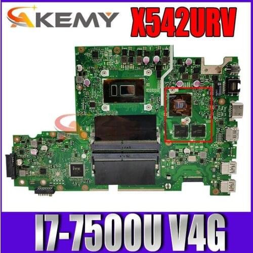 For ASUS X542UR X542URV X542UFX542UQ X542UN A580U Laptop Motherboard Mainboard I7-7500U CPU GT940M/GTX930M 4GB