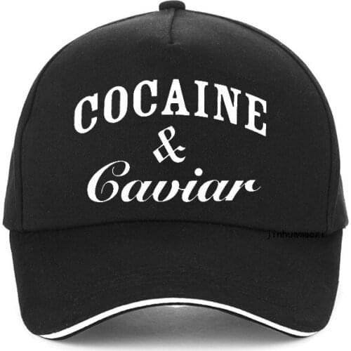 Fashion Cocaines & Caviar Letter Print baseball cap Men Women Sport Casual golf cap High Quality Cotton adjustable Snapback hats