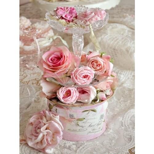 Landscape Flower Car Eiffel Tower DIY Embroidery 11CT Cross Stitch Kits Needlework Craft Set Printed Canvas Cotton Sell