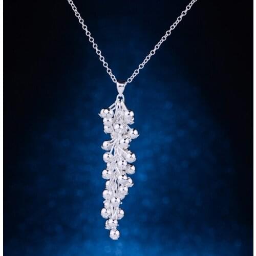 Pendant shiny graceful silver plated Necklace 925 jewelry silver Pandant Fashion Jewelry JAVCIJFC