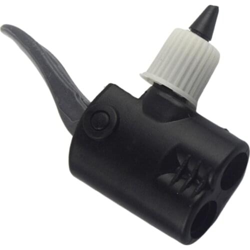 Durable Nylon Pump Dual Head Bike Schrader Valve Nozzle Foot Pump Parts