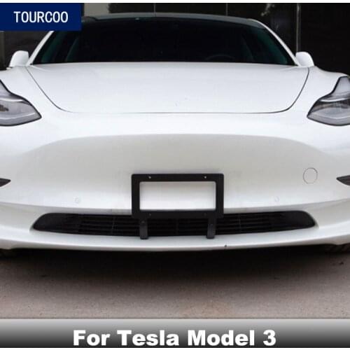 For Tesla Model 3 2021 US Version License Plate Frame Car Styling Modification Accessories