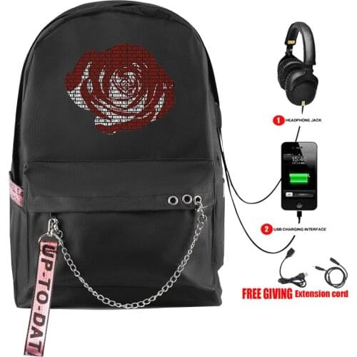 Juice Wrld Backpack Hot sale Fashion Starry sky Backpack Laptop Backpack USB Multifunction Travel Backpack Softback Backpacks