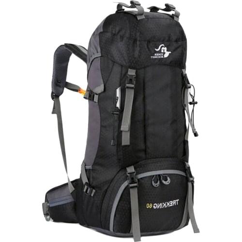 New 50L & 60L Outdoor Backpack Camping Climbing Bag Waterproof Mountaineering Hiking Backpacks Molle Sport Bag Climbing Rucksack