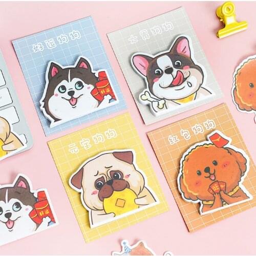 Cute cartoon animal cat dog Panda Sticky Notes Memo Pad Diary Stationary Flakes Scrapbook Decorative Kawaii N Times Sticky