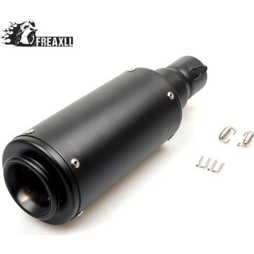 Universal 36-51MM Motorcycle Exhaust Pipe With Muffler Moto Bike Pot Escape For YAMAHA MT09 07 T-MAX 530 YZF R1 R6 TMAX500 YZF
