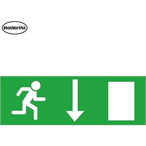 HotMeiNi 13cm x 5.9cm EXIT Warning Decal Vinyl Car Sticker Decal for Door Stairs Home Garage Bumper Waterproof Accessories