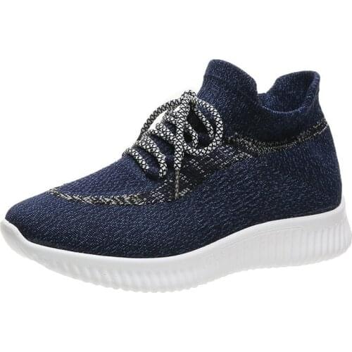 2021new Fashion Women Sneakers Rainbow Color Knitted Mesh Vulcanize Shoes Leisure Shoes Low-top Summer Casual Ladies Shoes