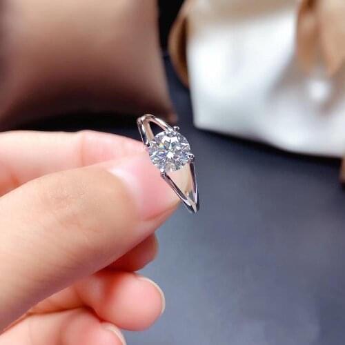 2020 new crackling moissanite ring for women jewelry engagement ring for wedding 925 silver ring birthday gift