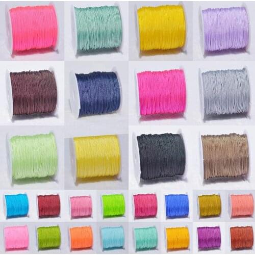 1Roll Nylon Cord Jewelry Thread Thread DIY 0.8mm*20m For Necklace Bracelets Jewelry Accessories 39Colors Hot Sale High Quality