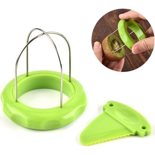 1 Piece Fruit Kiwi Cutter Device Cut Kitchen Peeler Random Color Digging Core Twister Slicer Kitchen Tools