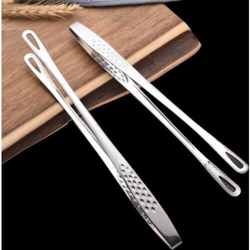 1Pc Stainless Steel Food Tongs Non-Slip Barbecue Tongs Food Clip Bbq Meat Beef Tong Cooking Tools Kitchen Accessories