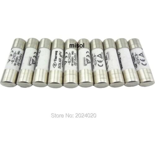 100 pcs of PV solar fuse 15A 1000VDC fusible 10x38 gPV