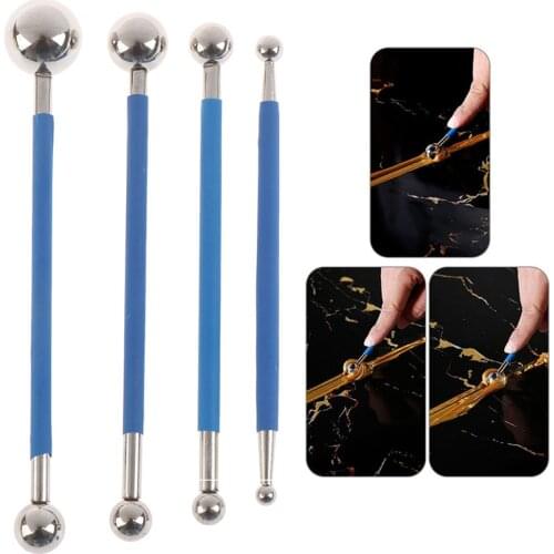 4pcs Double Steel Pressed Ball Tile Grout Tools Repairing Stick Scraping Tools