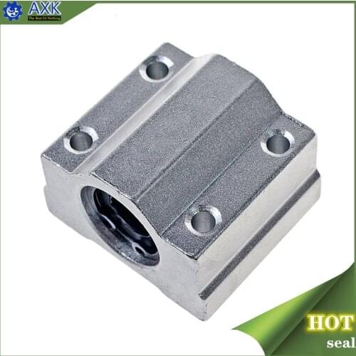 4pcs/lot SC16UU SCS16UU 16mm Linear Ball Bearing Block CNC Router with LM16UU Bush Pillow Block Linear Shaft CNC 3D printer part