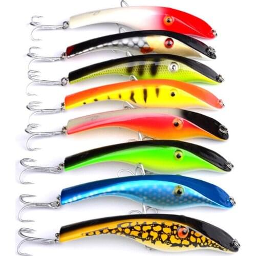 5PCS Sea Fishing Minnow Pencil Saltwater Fish Bass lure hook baits 14.5cm/41g