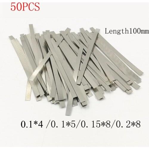 50 PCS Nickel plated steel strip Nickel Plate Strap Strip Sheets for 18650 battery spot welding machine Welder /Spot welder