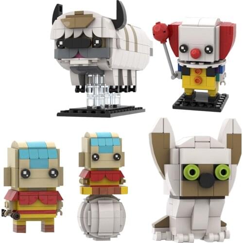 MOC Avatar Momo/Appa Brickheadzss Emmy Award-Nominated American Animated Television Series Educational Toys For Childrens Gift