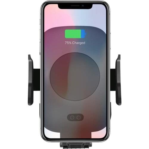 Qi Car Wireless Charger For iPhone Xs Max XR X For Samsung Intelligent Infrared Sensor Fast Wirless Charging Car Phone Holder