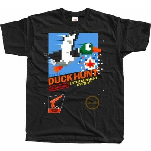 DUCK HUNT box Nes T shirt Black Arcade Famicom NES v