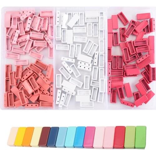 Enamel Tile Metal Beads for jewelry DIY Handicraft Square Hematite Beads for Making Jewelry Accessories Comb DIY Bracelet Set