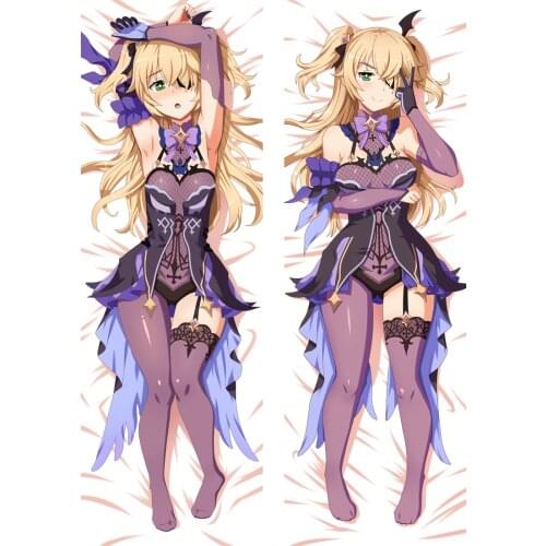 Genshin Impact Fischl Cosplay Dakimakura Pillow Case Hugging Body Prop