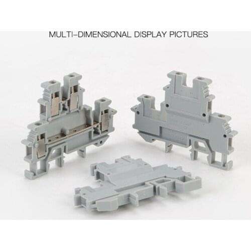 1pcs MBKKB2.5 double rail type terminals UKK2.5 double rail type terminals row wiring row voltage terminals