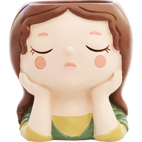 Creative Cartoon Succulent Plant Pot Cactus Flower Pot Container Living Room Desktop Decoration Home Gadgets