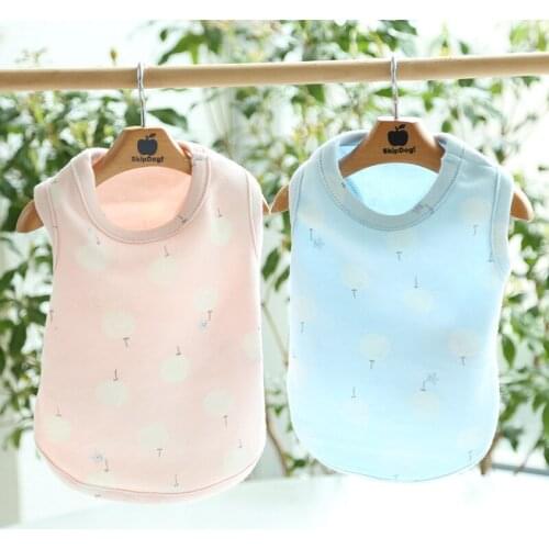 Hot Sale 100% Cotton Spring/summer Dog Clothes Simple Dog Shirts Small Pet Clothing Thin Dog. Cooling Vest Pet Products
