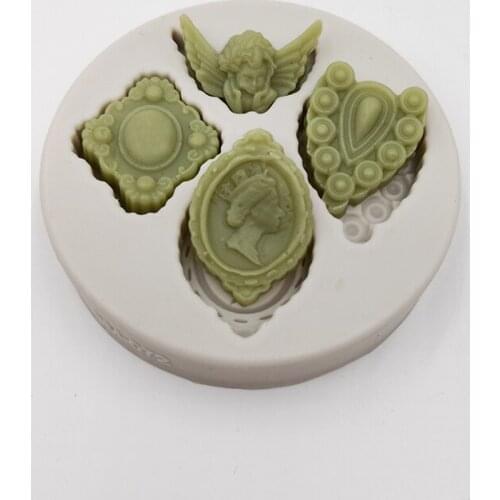 Minsunbak 3D Angel Portrait Shape Silicone Chocolate Baking Tools Classic Embossed Cake Decoration Silicone Mold