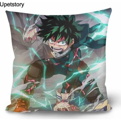 Upetstory Pillowcase My Hero Academia Printed Pillow Cover Anime Home Textiles Decorative Pillowcase Custom Gift for Kids Boys