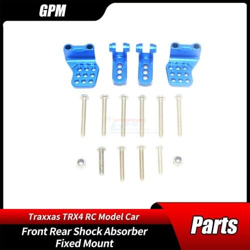 GPM 1/10 TRX4 82046-4 Upgrade Accessories Front Rear Porous Bit Adjustable Shock Absorber Fixed Mount RC Car Parts