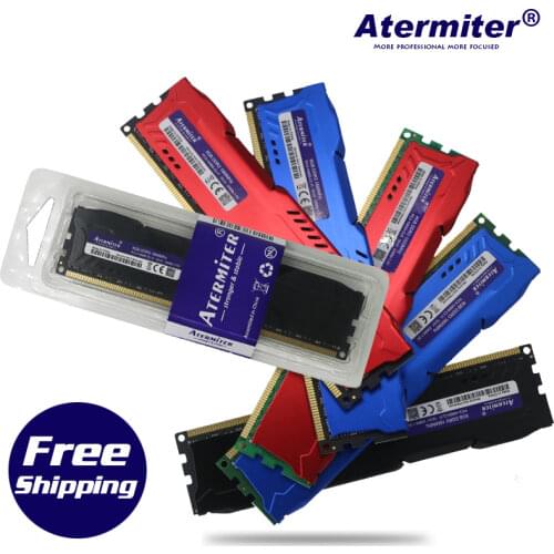 Atermiter RAM DDR3 2GB 4GB 8GB PC3 1866 1600 1333MHZ 1600MHZ 10600 12800 radiator PC Memory RAM Memoria Module Computer Desktop