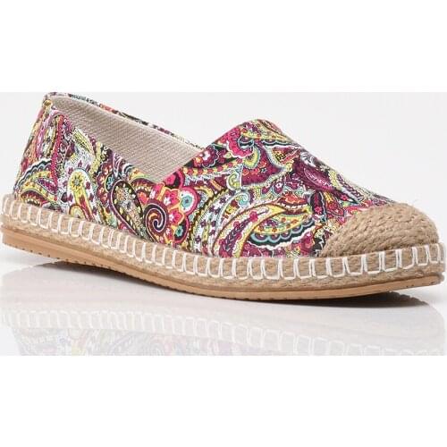 Womens 2021 Spring Summer Casual Shoes, Espadrilles, Paisley Print