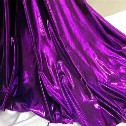 Pink with gold glittering ice silk elastic gilding gold cloth fabric for Sewing evening dress DIY fabric Materials 1Meter