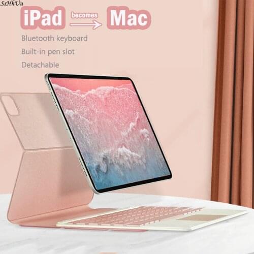 Bluetooth Touchpad Keyboard For iPad Pro 11 Case 2021 Pro 12.9 2020 2018 Air 4 10.9 Magnetic Slim With Pencil Holder Mouse Case