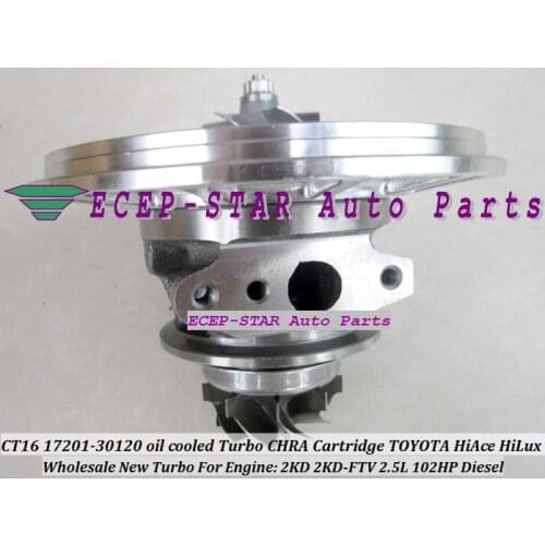 Turbo CHRA Cartridge Core Turbocharger CT16 17201-30120 oil cooled For TOYOTA HI-ACE HI-LUX HiAce HiLux 2KD 2KD-FTV 2KDFTV 2.5L