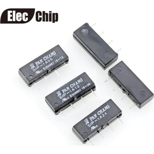 10/lot Reed Relays SIP-1A05 SIP-1A12 SIP-1A24 1A 4PIN A group of normally open SIP-1A05 5V/12V/24V